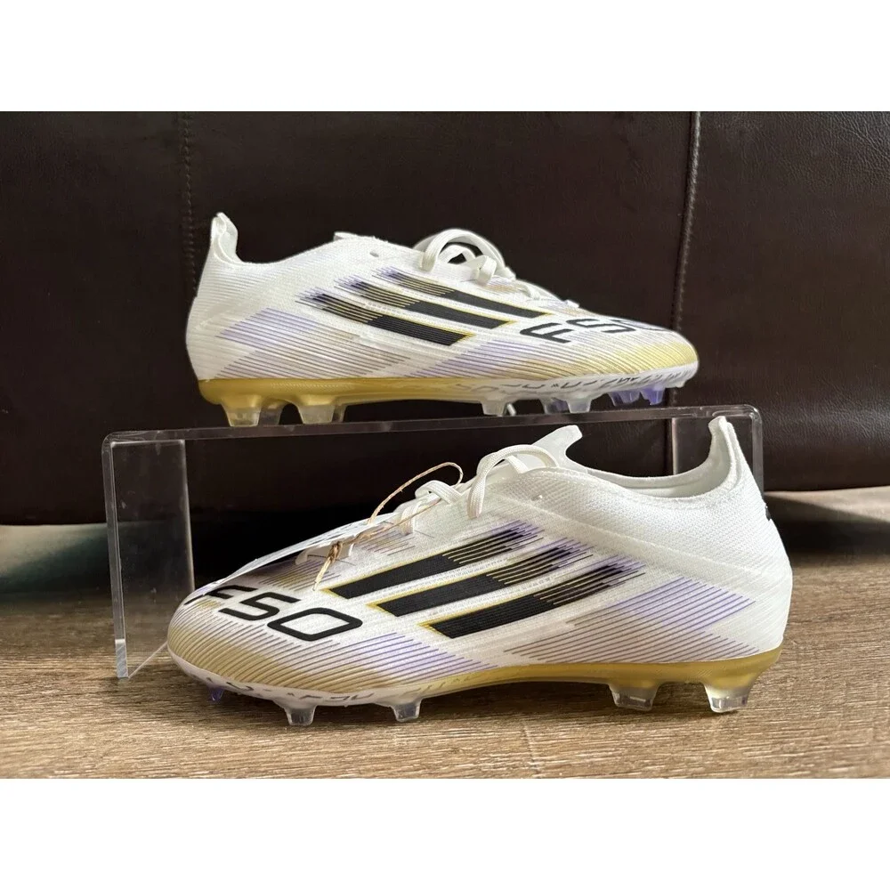 Adidas F50 Elite FG Firm Ground Junior Football Boots White Sz 3.5Y JH7713